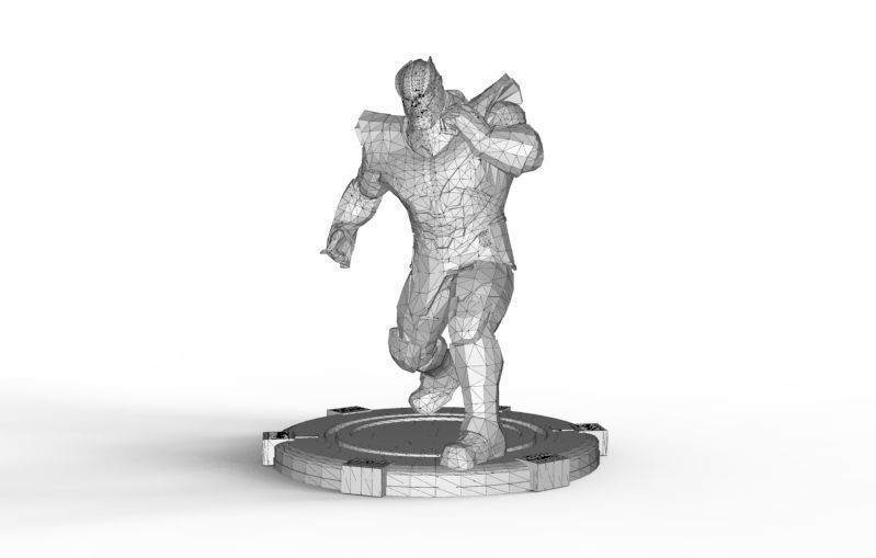 Thanos fight pose 3D print model_49