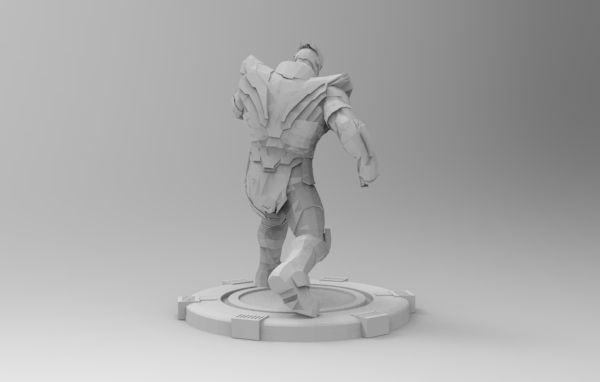 Thanos fight pose 3D print model_22