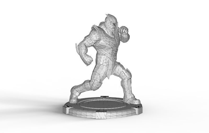Thanos fight pose 3D print model_36