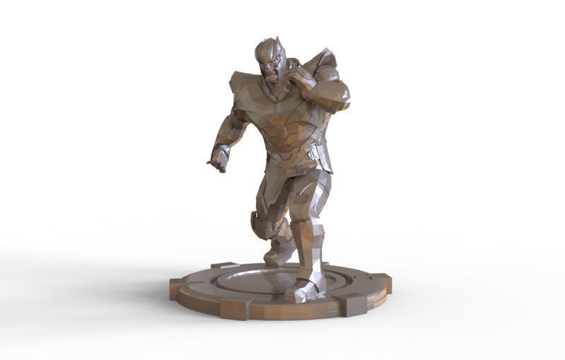 Thanos fight pose 3D print model_13