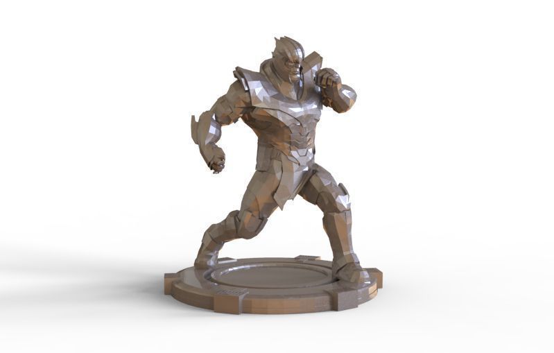 Thanos fight pose 3D print model_3