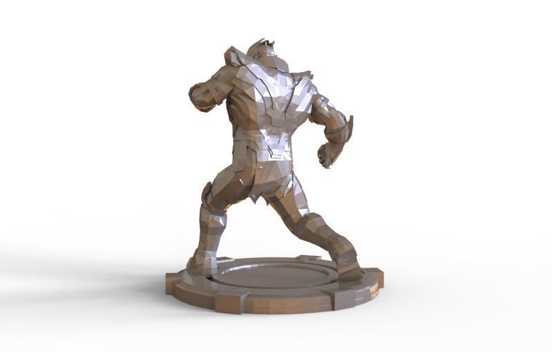 Thanos fight pose 3D print model_2