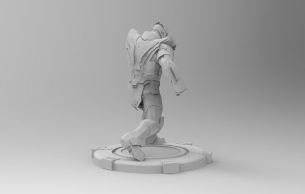 Thanos fight pose 3D print model_23