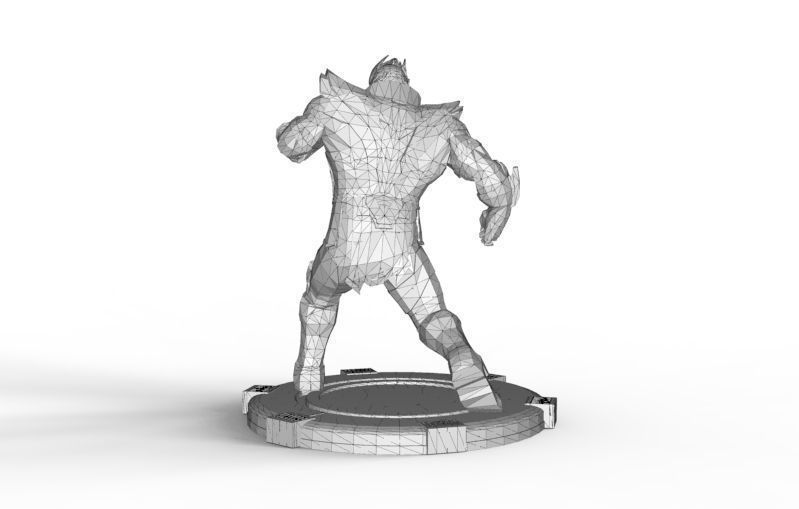 Thanos fight pose 3D print model_39