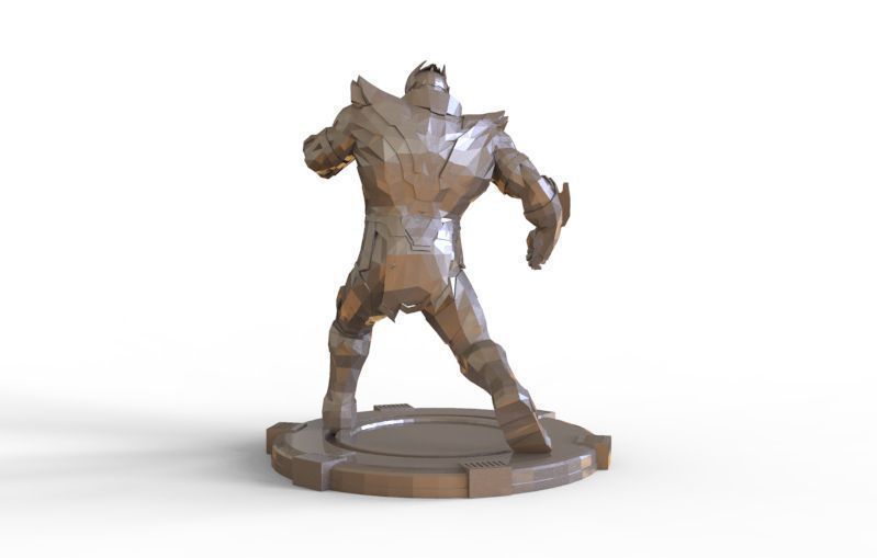 Thanos fight pose 3D print model_5