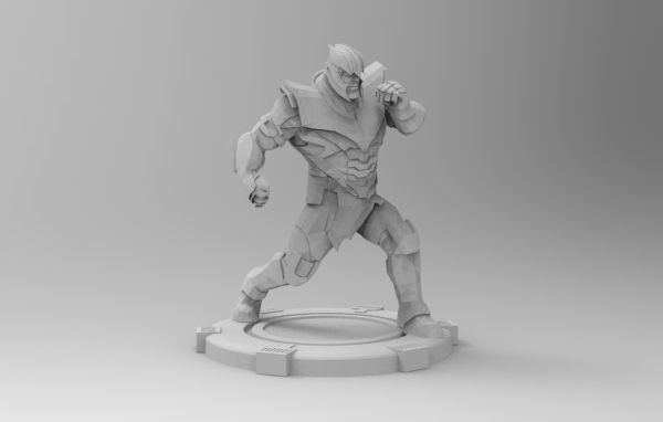Thanos fight pose 3D print model_18