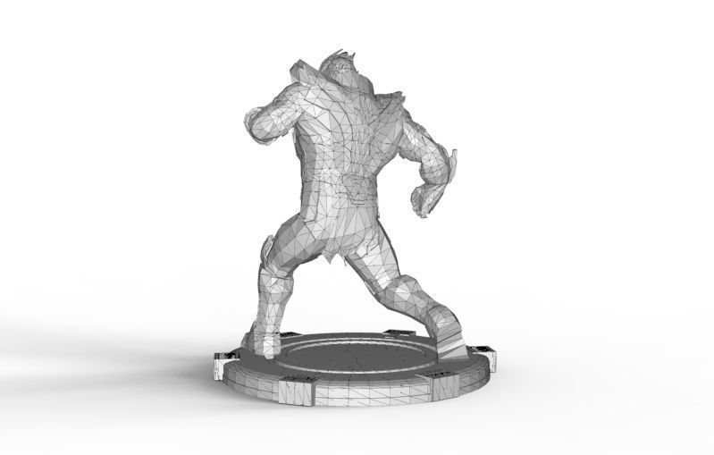 Thanos fight pose 3D print model_38