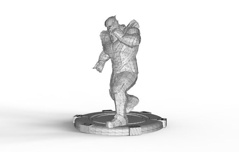 Thanos fight pose 3D print model_50