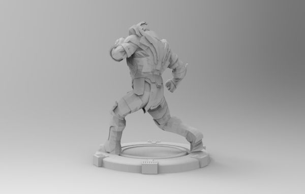 Thanos fight pose 3D print model_35