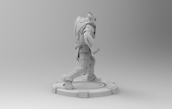 Thanos fight pose 3D print model_24
