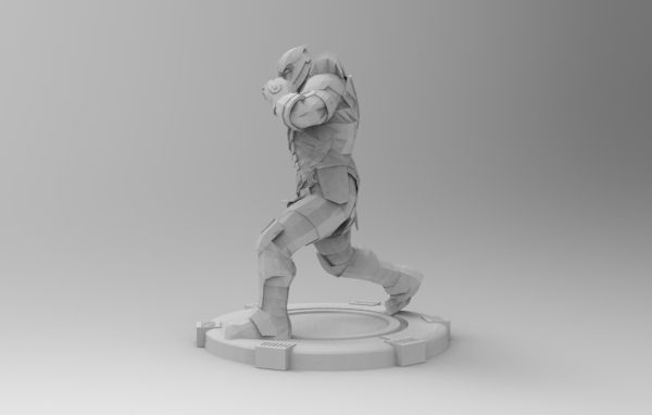 Thanos fight pose 3D print model_33