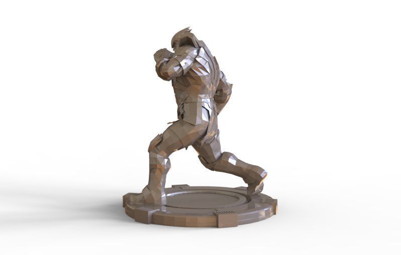 Thanos fight pose 3D print model_17