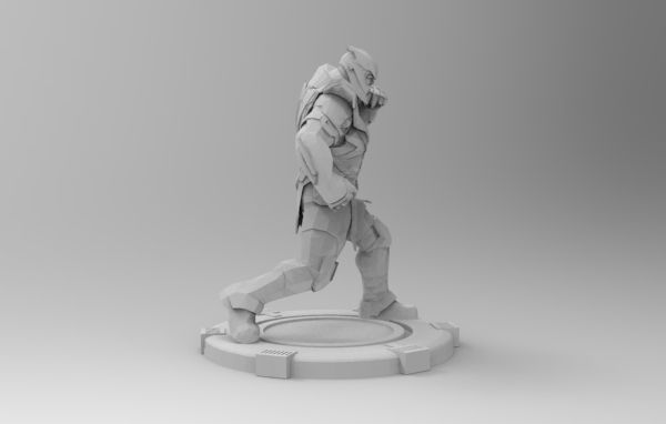 Thanos fight pose 3D print model_25