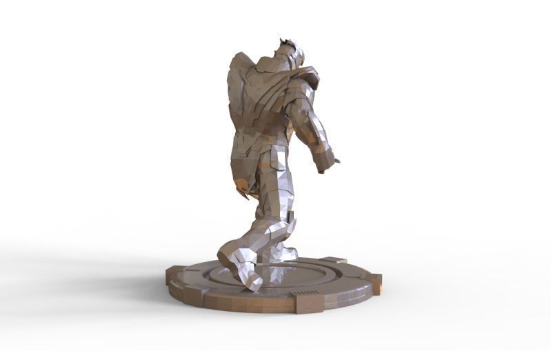 Thanos fight pose 3D print model_8