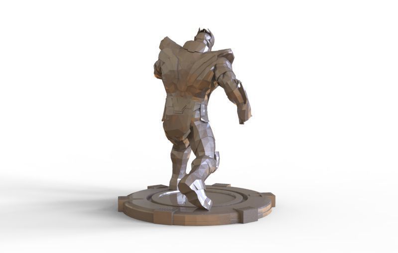 Thanos fight pose 3D print model_7