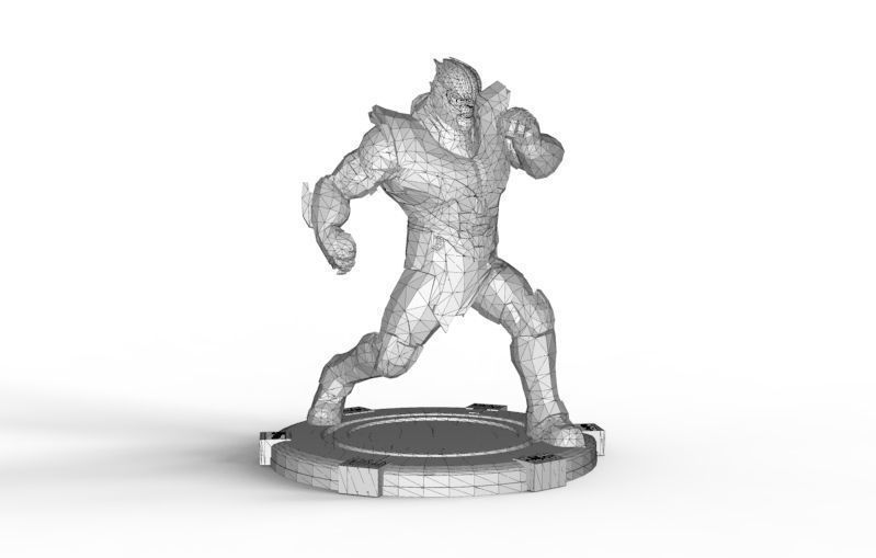 Thanos fight pose 3D print model_46