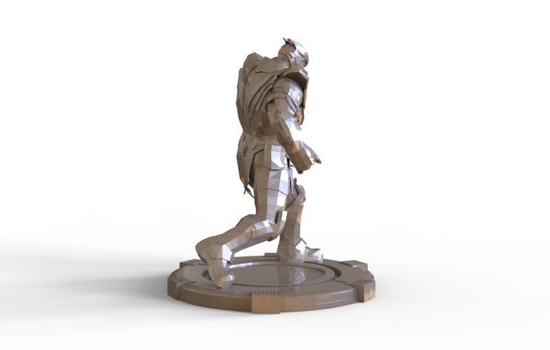Thanos fight pose 3D print model_9