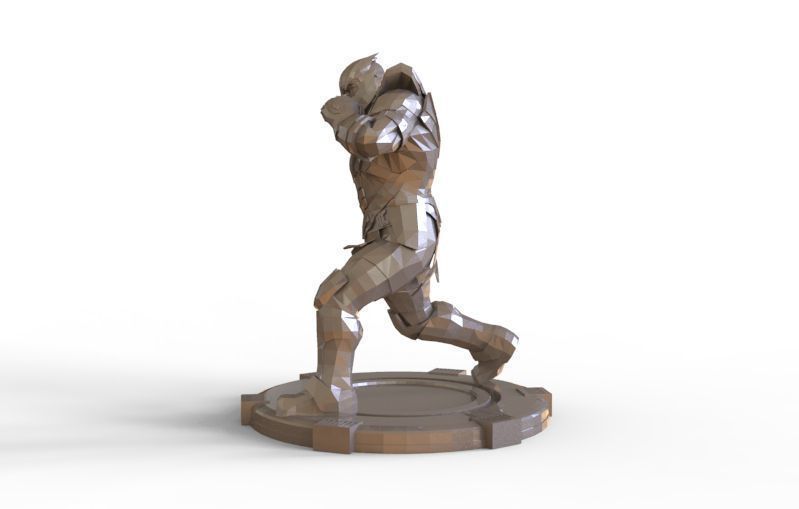 Thanos fight pose 3D print model_16