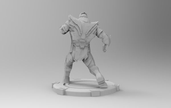 Thanos fight pose 3D print model_20