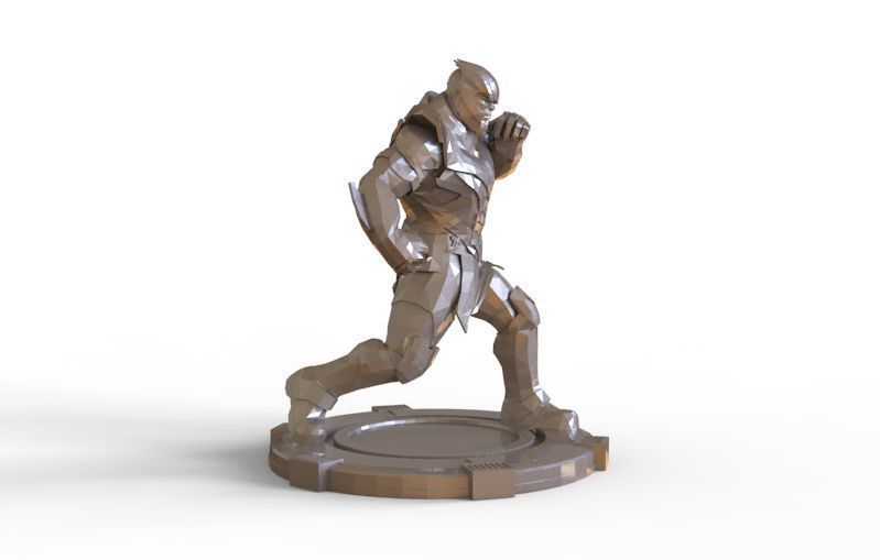 Thanos fight pose 3D print model_11