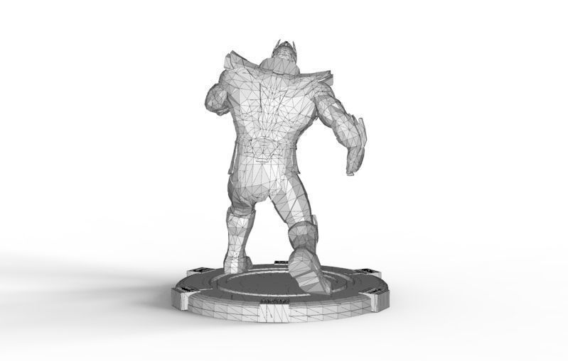 Thanos fight pose 3D print model_40