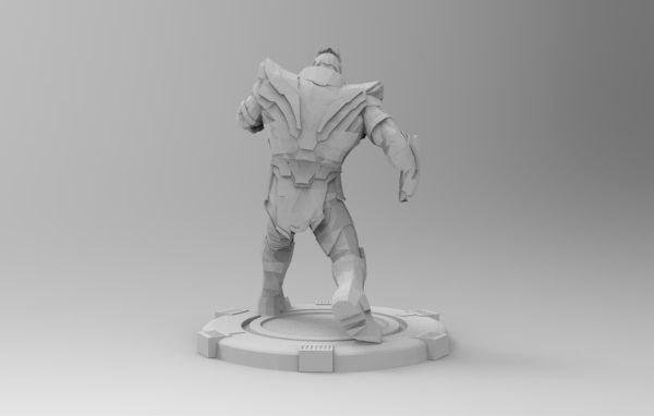 Thanos fight pose 3D print model_21