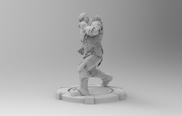 Thanos fight pose 3D print model_32