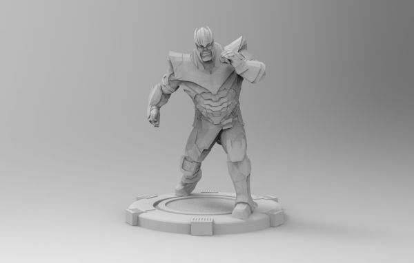 Thanos fight pose 3D print model_29