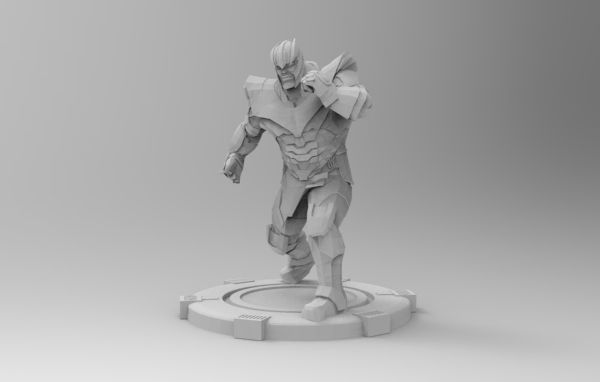 Thanos fight pose 3D print model_30