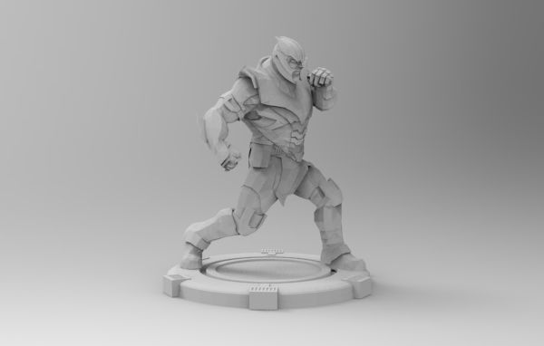Thanos fight pose 3D print model_27