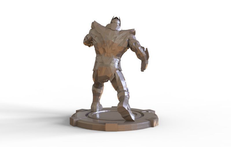 Thanos fight pose 3D print model_6