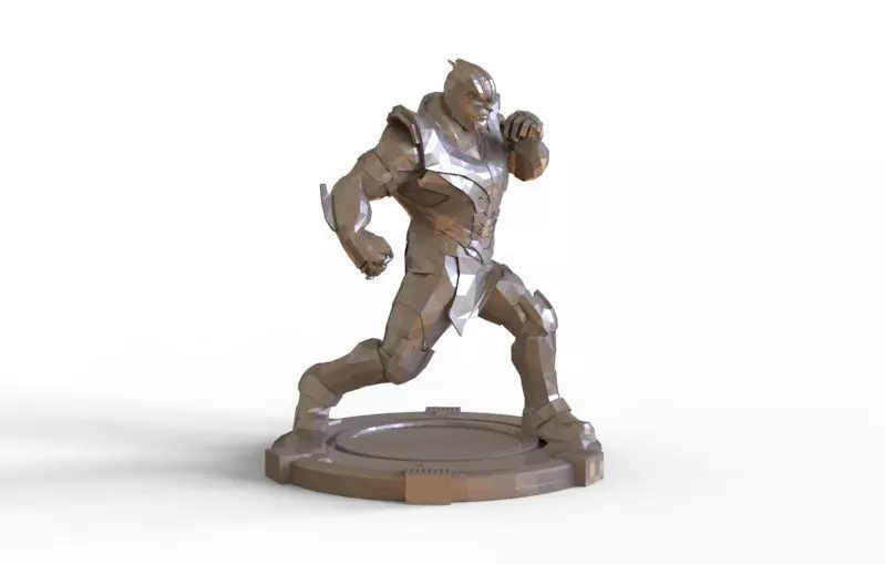 Thanos fight pose 3D print model_0