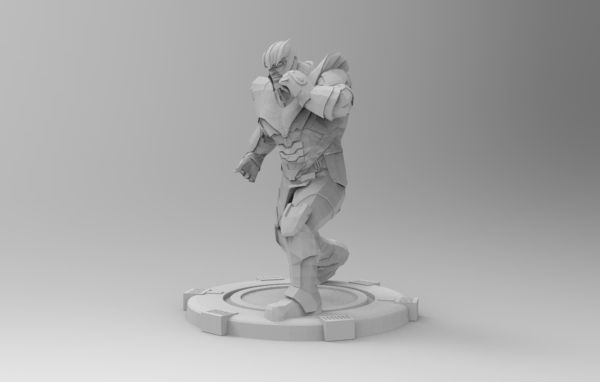 Thanos fight pose 3D print model_31