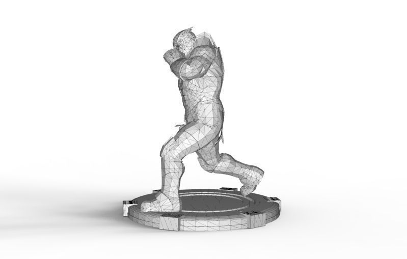 Thanos fight pose 3D print model_52