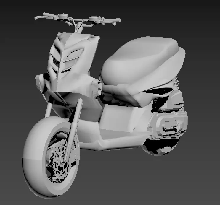 mbk stunt yamaha slider BCD Low-poly 3D model