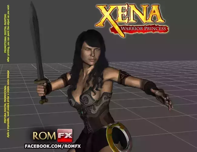 Xena Warrior Princess - Figure Printable 3D print model