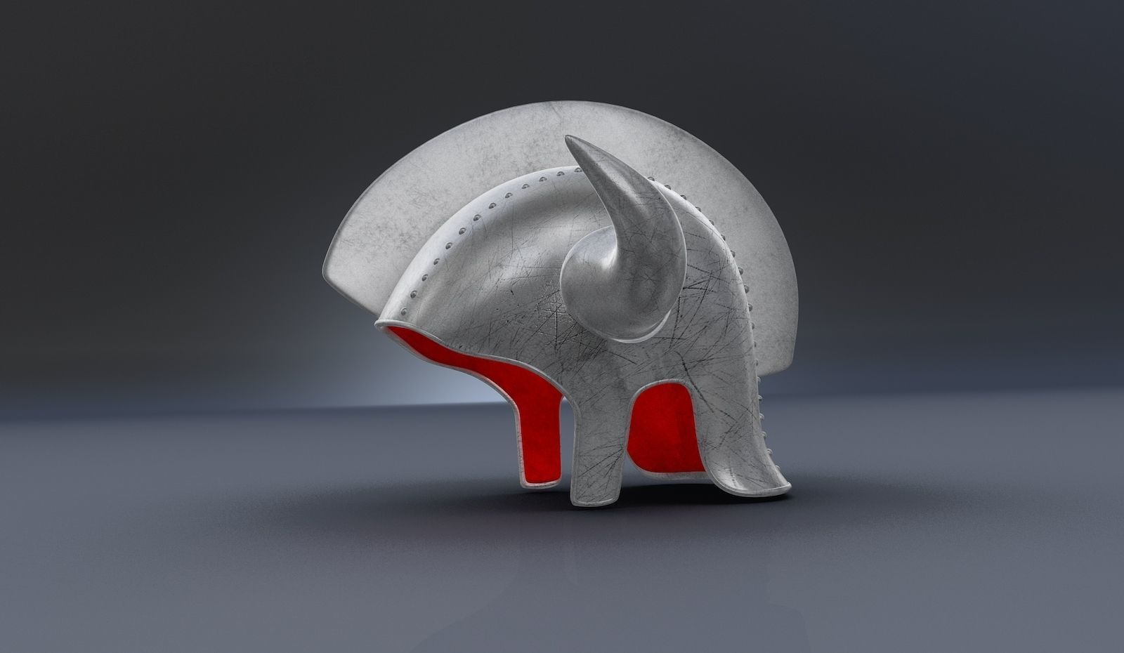 Bugle Helmet 3D model_1