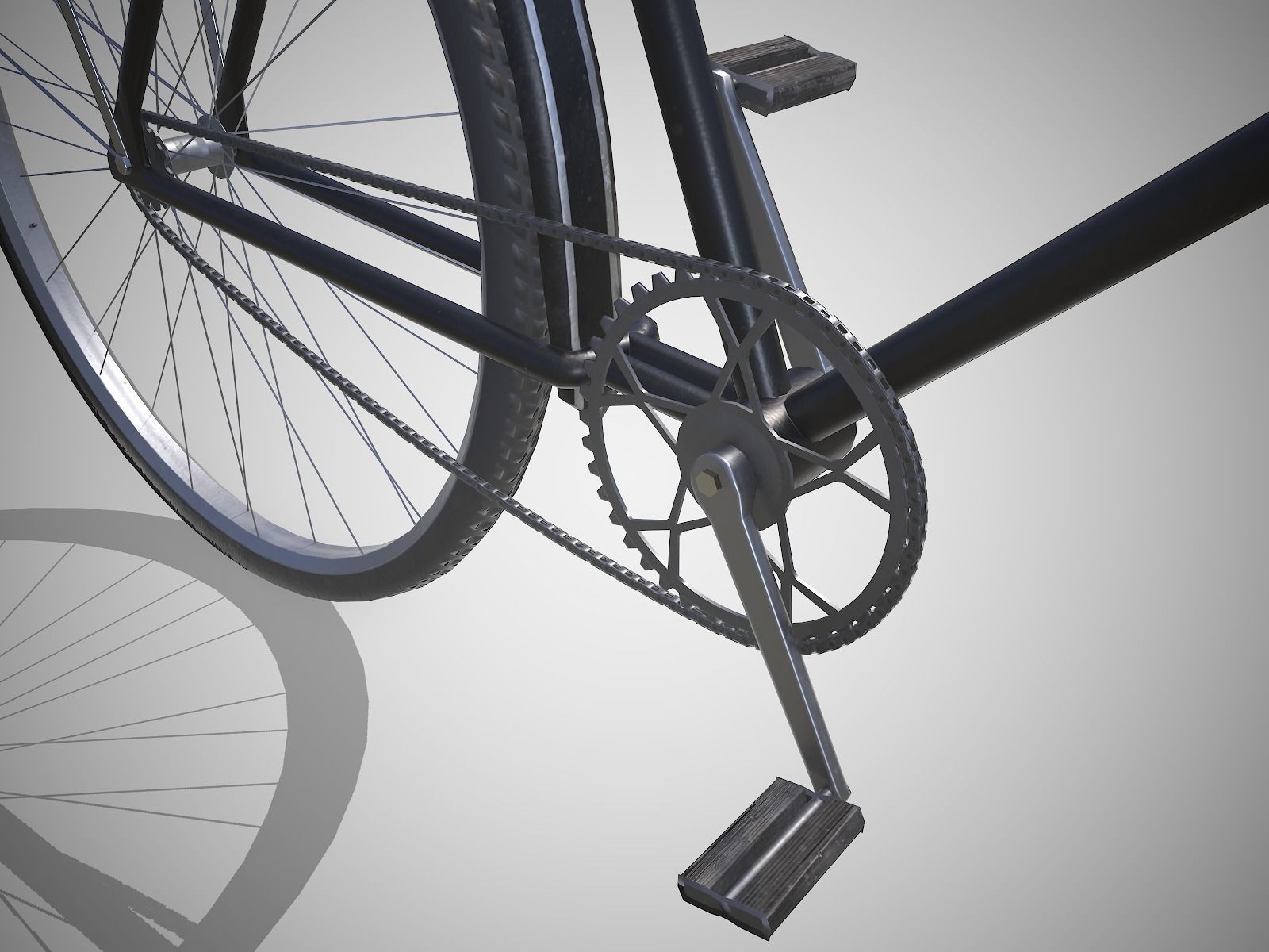 Customizable Vintage Bicycle - Updated for 2021 3D Model Collection_16
