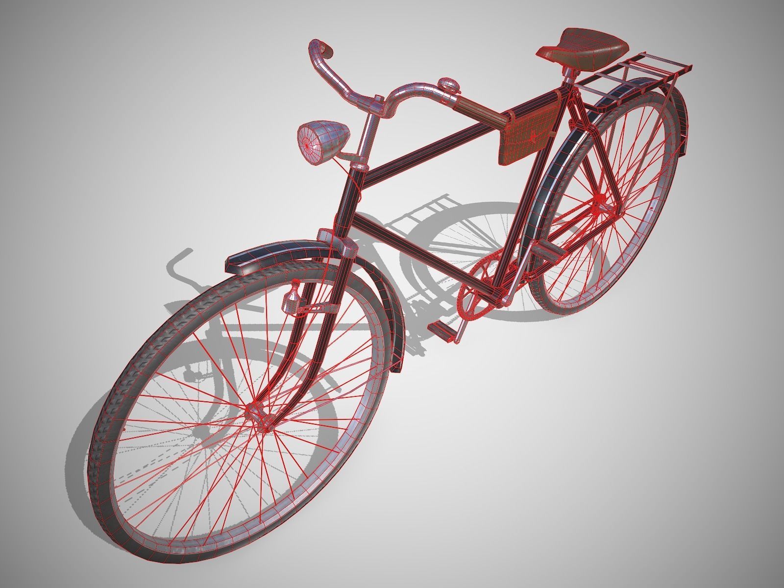 Customizable Vintage Bicycle - Updated for 2021 3D Model Collection_19