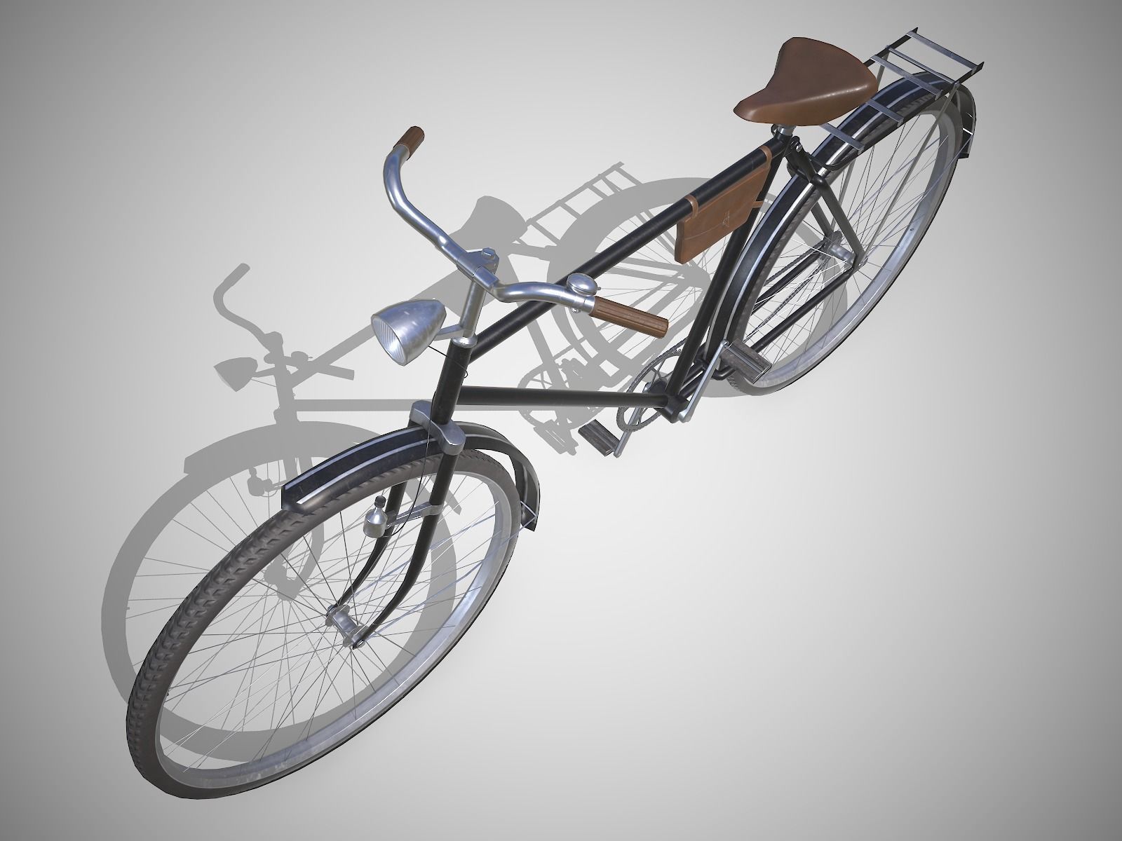 Customizable Vintage Bicycle - Updated for 2021 3D Model Collection_15