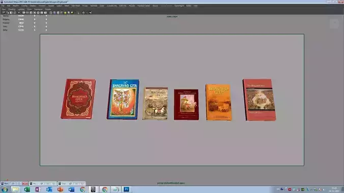 bhagwat geeta books  3d model