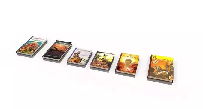 mahabharata book 3d model 3D model