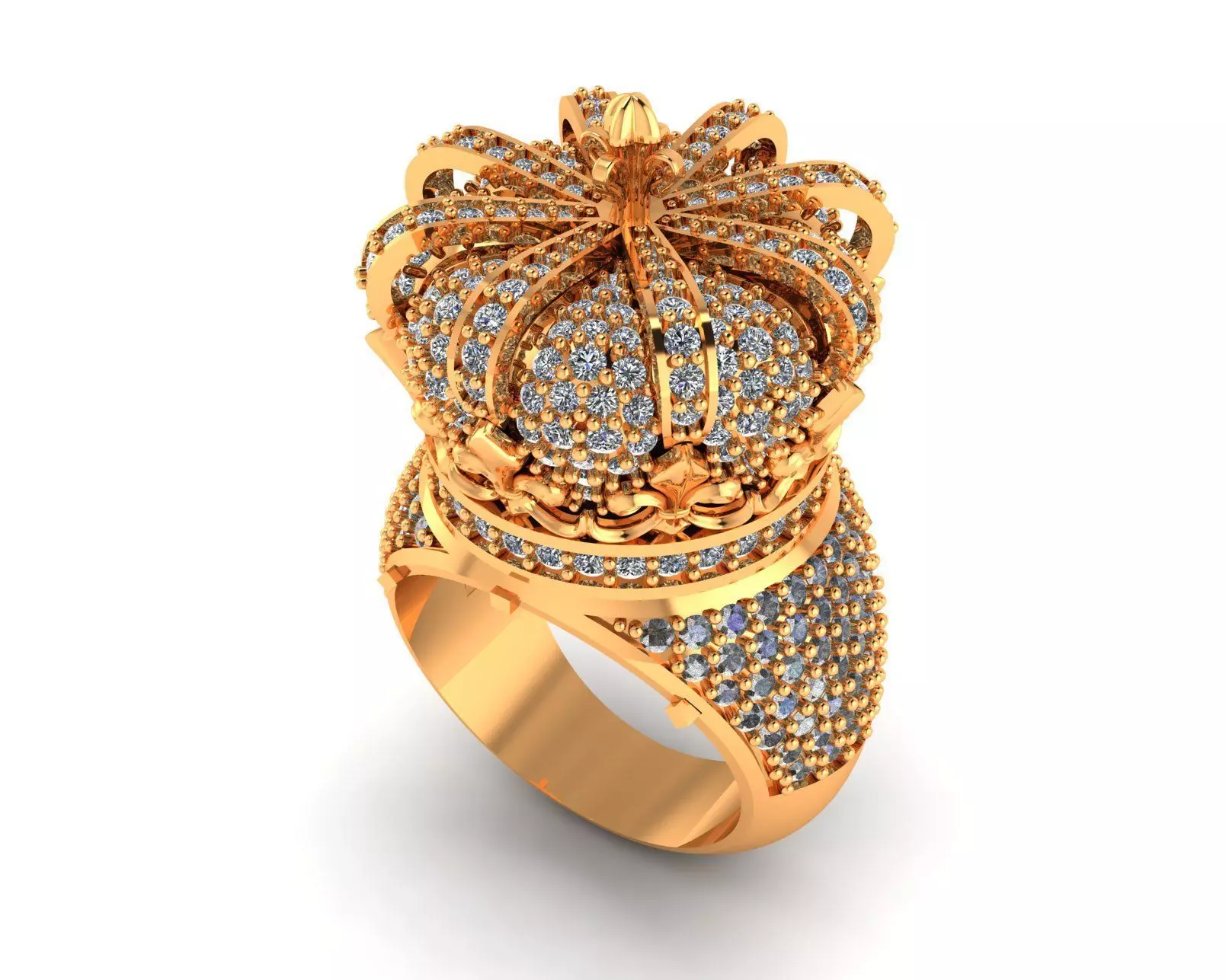 Crown ring imperial 3D print model