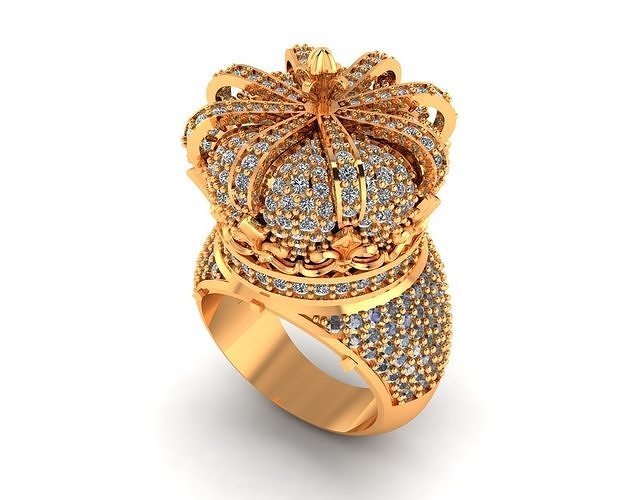 Crown ring imperial 3D print model