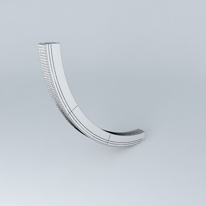 BTE Graviity wheel quarter section Free 3D model_4