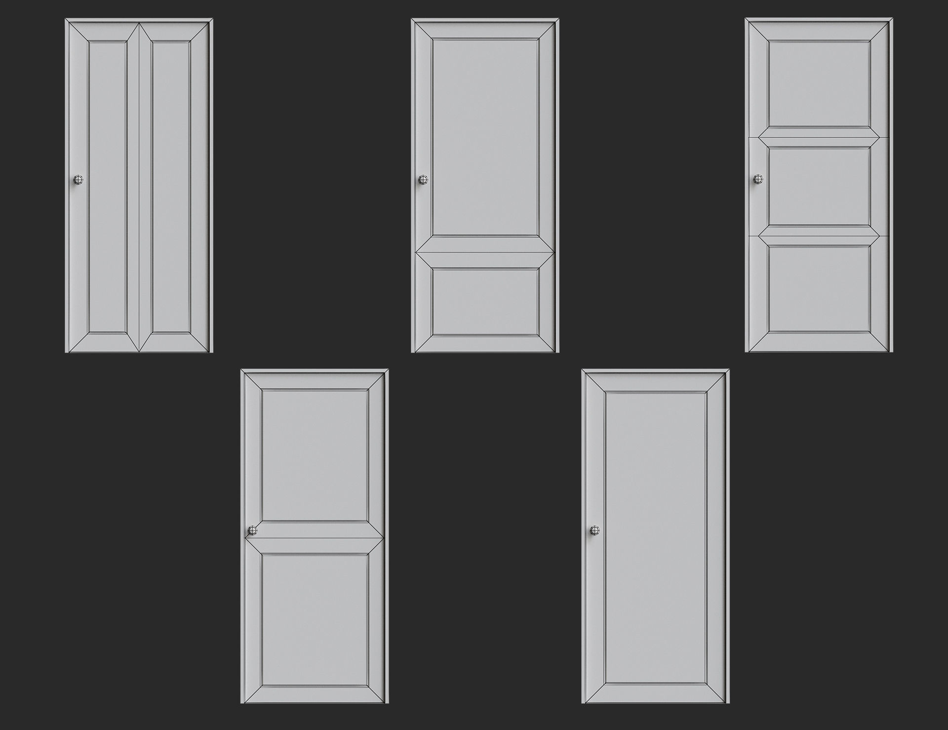 Cartoon furniture collection for game Low-poly 3D model_20