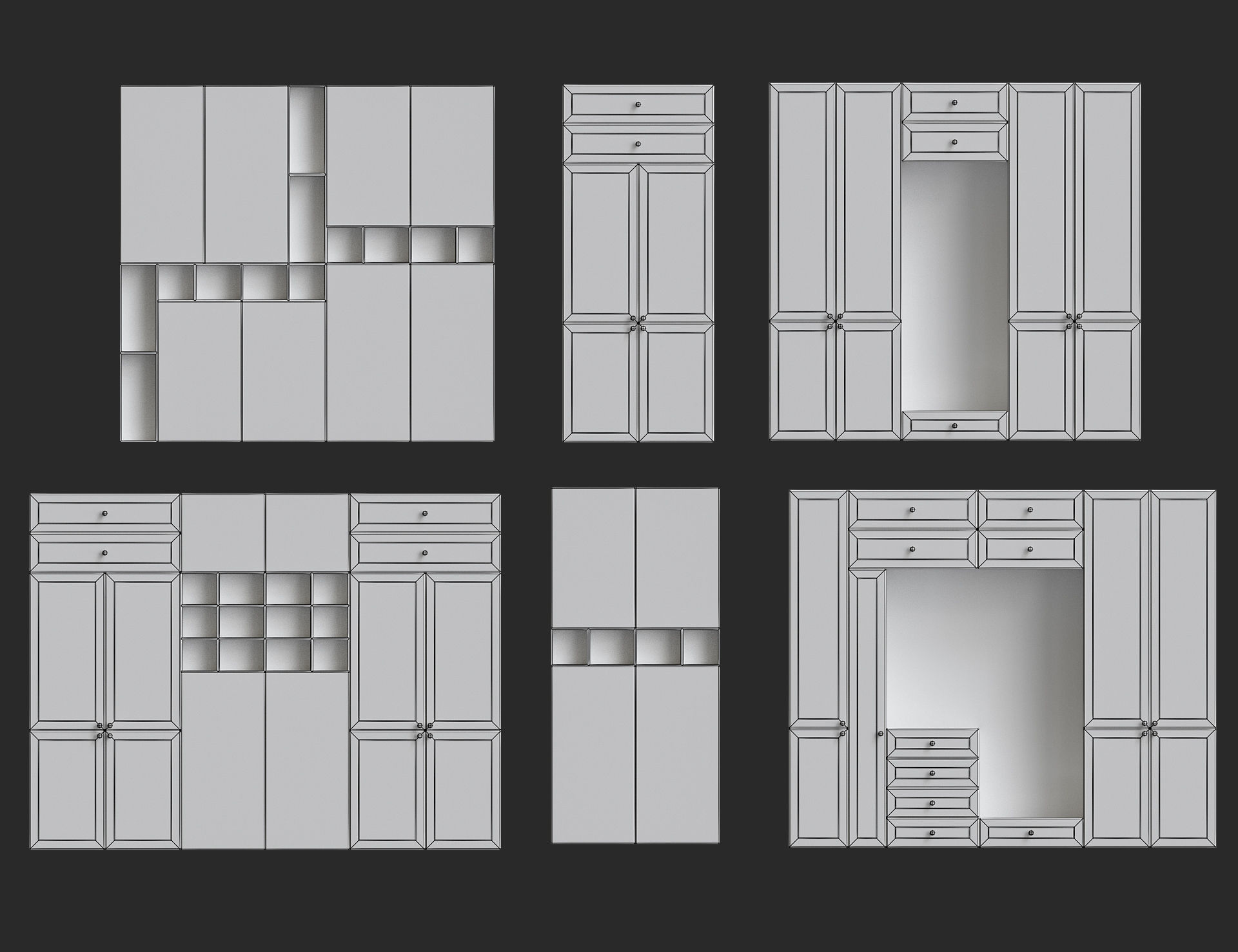 Cartoon furniture collection for game Low-poly 3D model_55