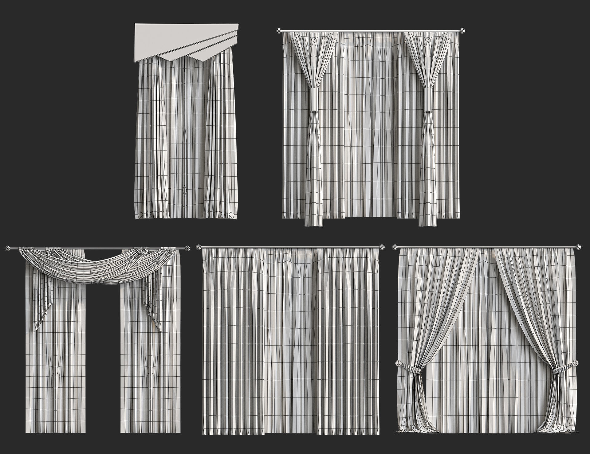 Cartoon furniture collection for game Low-poly 3D model_18