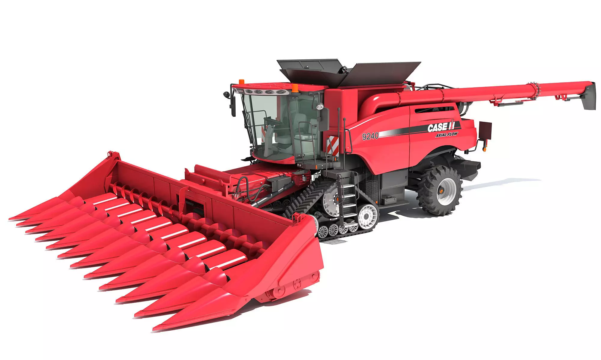 Case Corn Combine Harvester 3D model