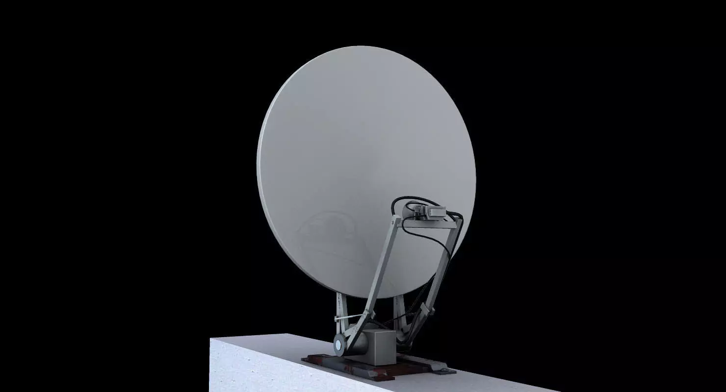 dish network satellite 3d model 3D model_0